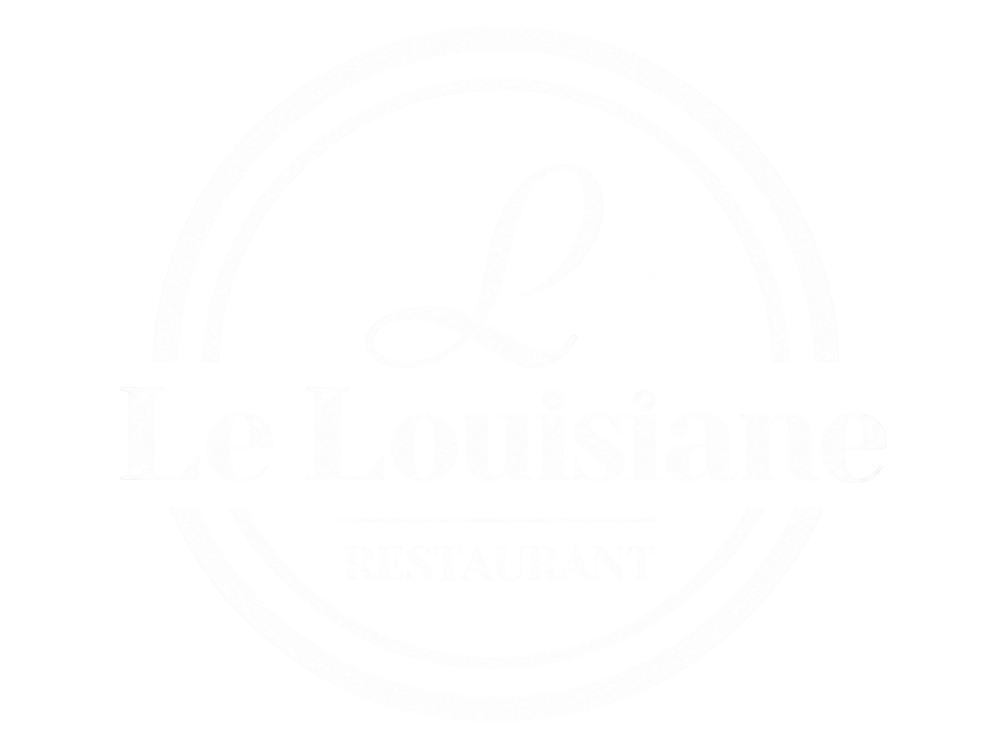 Emblème circulaire du restaurant Le Louisiane