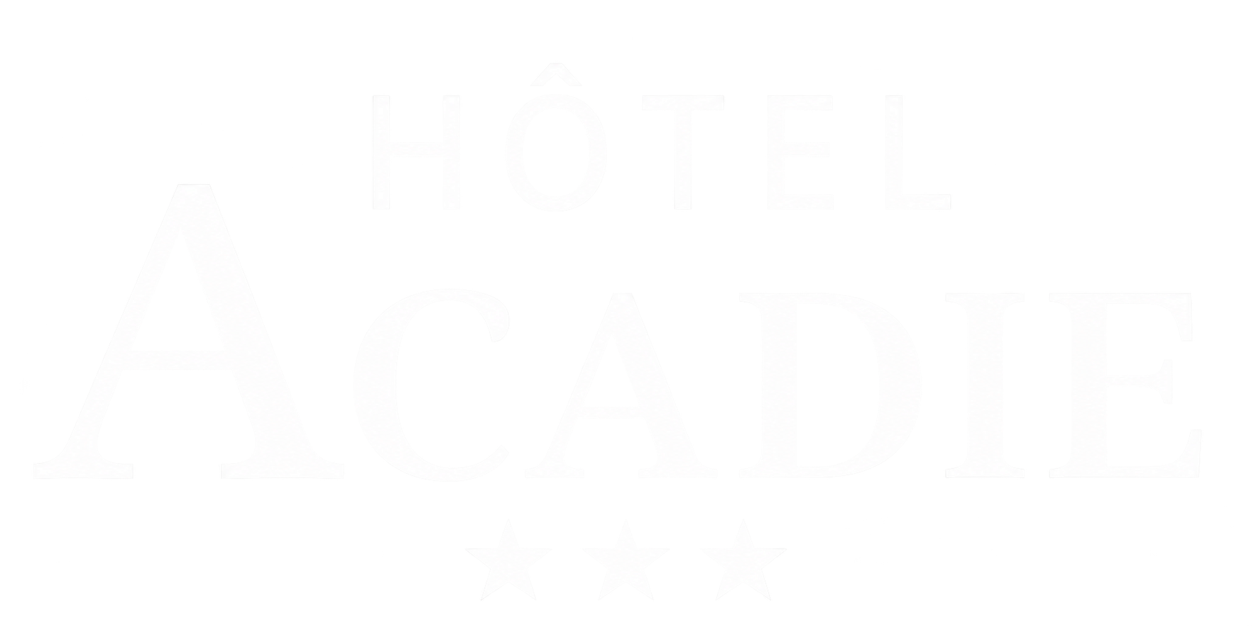 Logo d’hôtel ACADIE trois étoiles